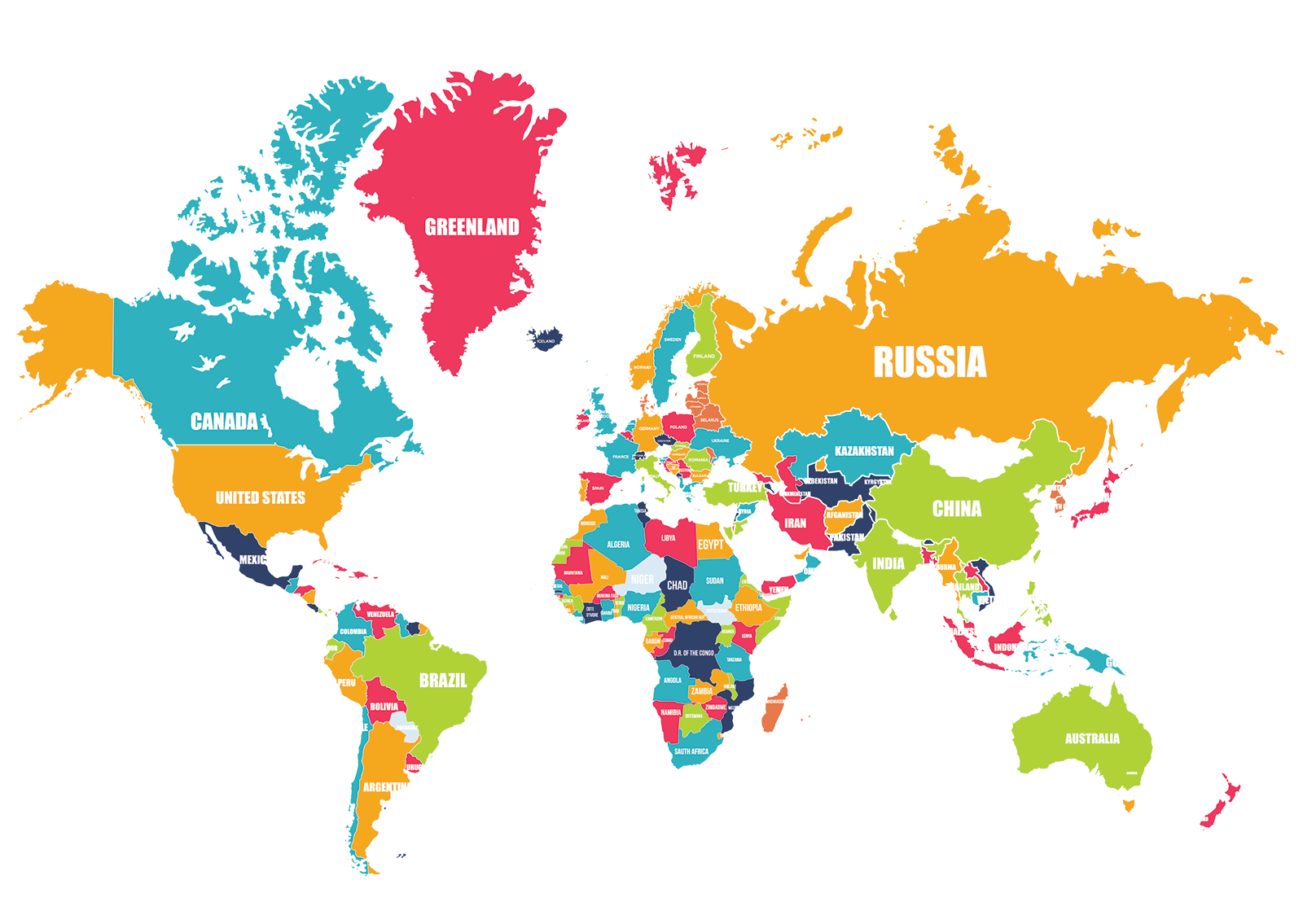 World map showing Plaza Cables Group's target expansion regions