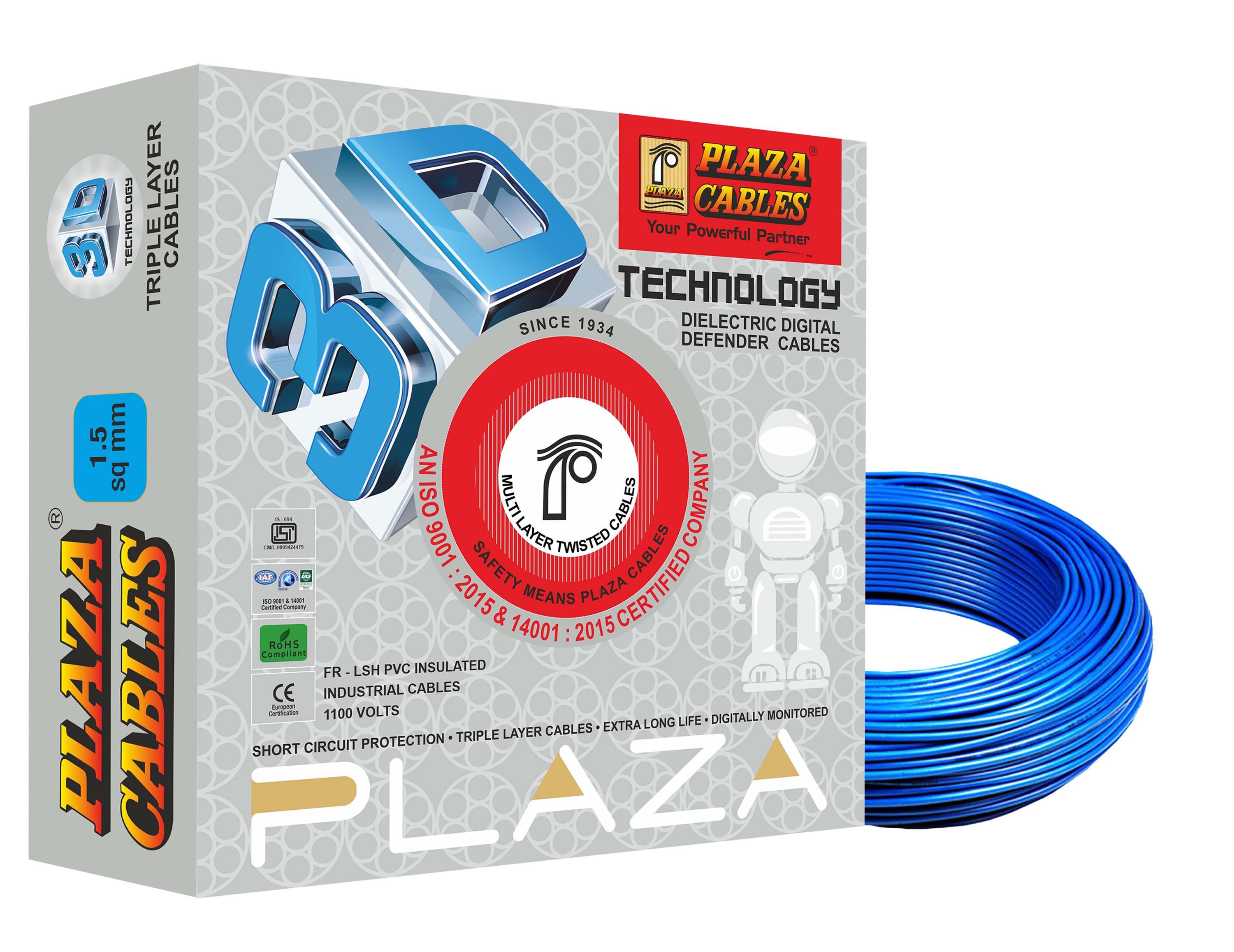 Triple Layer Insulated 3D Wire